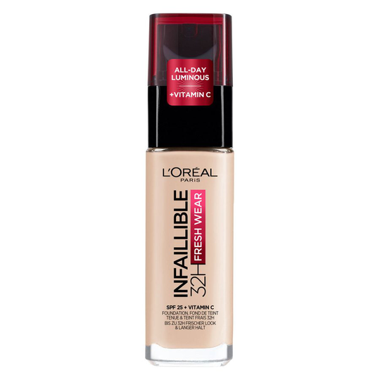 L'Oréal Paris Infaillible Fresh Wear 32H Liquid Foundation 015 Porcelain 30ml