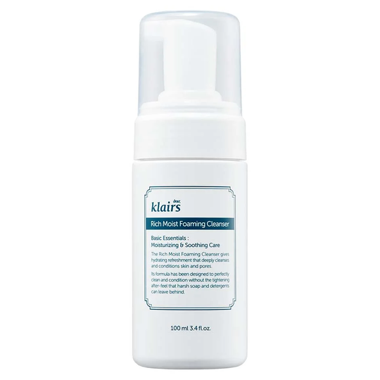 Rich Moist Foaming Cleanser, 100 ml Klairs Kasvojen puhdistus