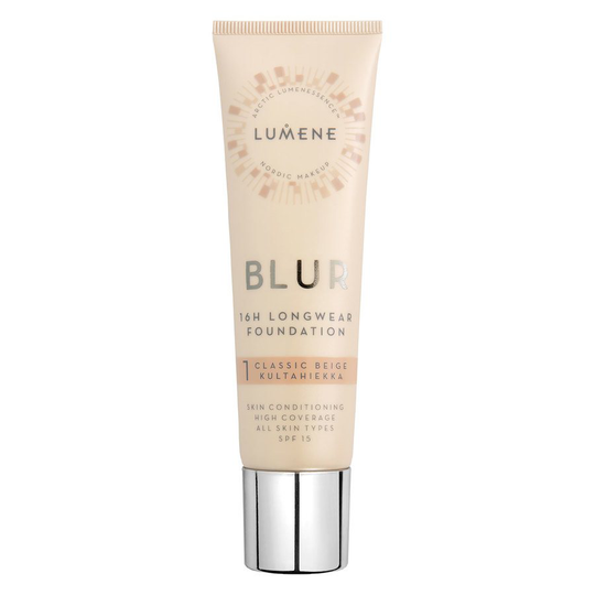 Lumene Blur 16H Longwear Foundation SPF 15 30 ml ─ 1 Classic Beige