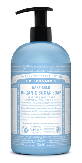 Baby Unscented Organic Sugar Soap 709 ml