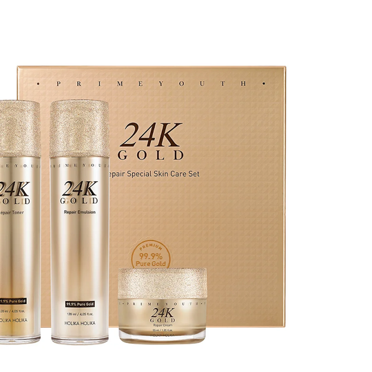 Prime Youth 24K Gold Repair Special Skin Care Set, 295 ml Holika Holika Kasvoille