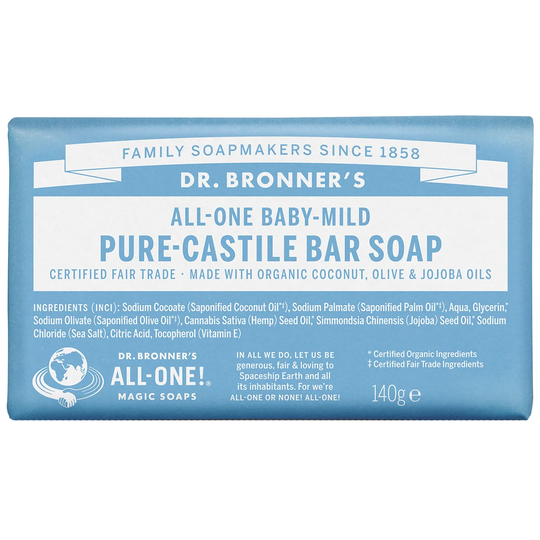 Magic Soaps All-One Hemp Unscented Baby-Mild, 140 g Dr. Bronner's Suihkugeelit