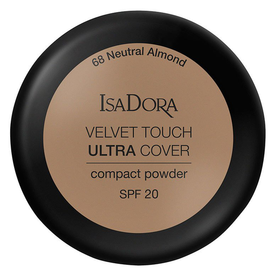 IsaDora Velvet Touch Ultra Cover Compact Powder SPF20 7,5 g ─ 68 Neutral Almond