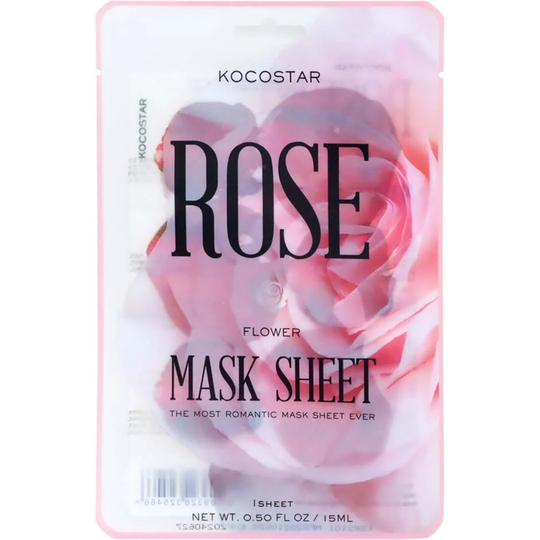 Flower Mask Sheet Rose (6 flowers), 24 g Kocostar Kasvonaamio