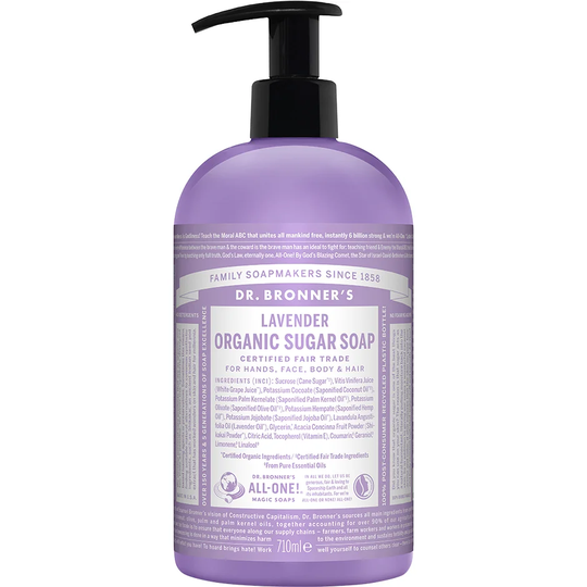 Organic Hand & Body Shikakai Soap Lavender, 710 ml Dr. Bronner's Suihku- ja kylpytuotteet