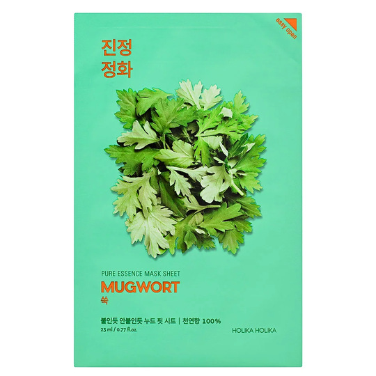 Pure Essence Mask Sheet - Mugwort (5 pcs), Holika Holika Kasvonaamio