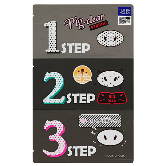 Pig Clear Blackhead 3-Step Kit (Strong), Holika Holika Kasvonaamiot