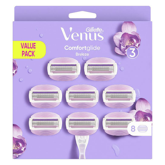 Gillette Venus Comfortglide Breeze Razor Blades 8 kpl