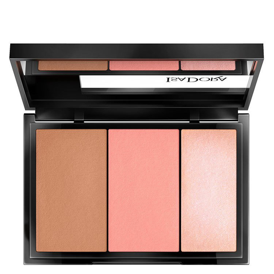 IsaDora Face Sculptor 3-in-1 Palette 12 g ─ #Cool Pink