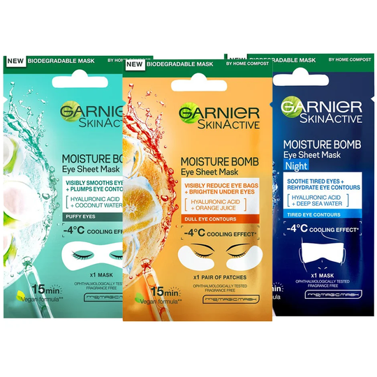 Eye Mask Trio, Garnier Ihonhoito