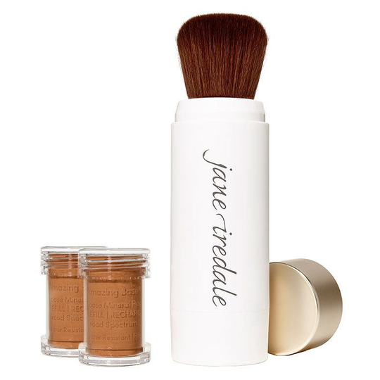 Jane Iredale Amazing Base Refillable Brush 2 x Refills - Warm Brown