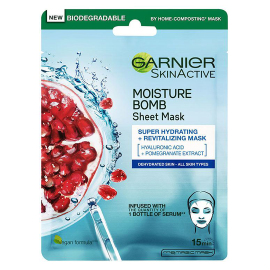 Garnier Moisture Bomb Super-Hydrating and Energizing Sheet Mask 28g