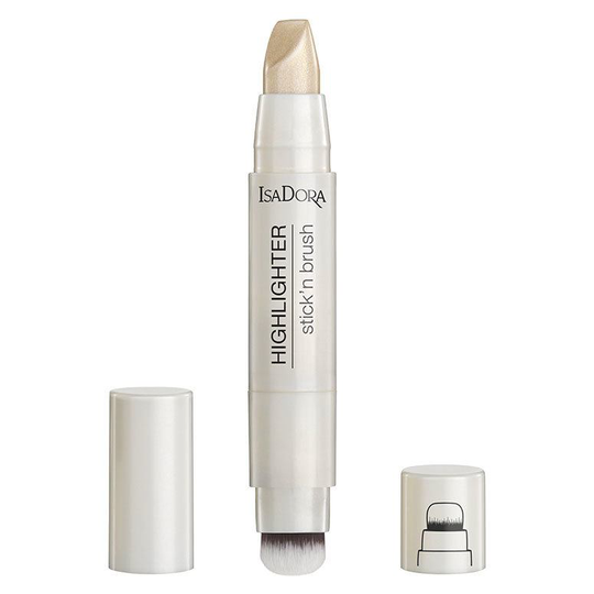 IsaDora Highlighter Stick'n Brush 3,6 g - 21 Sparkling Beige