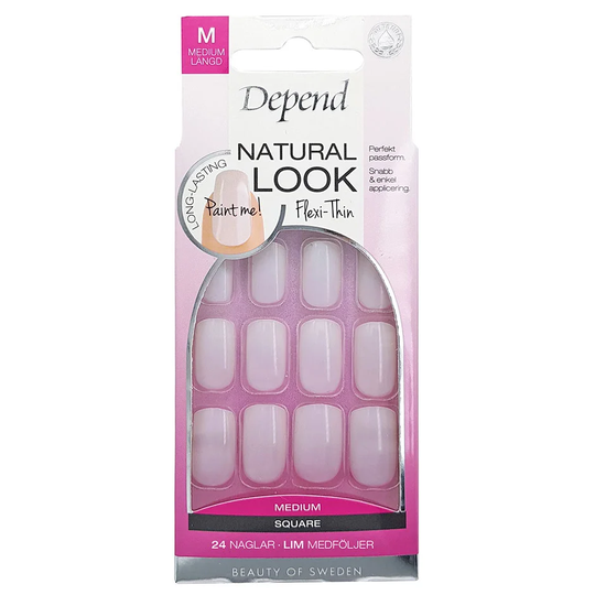 Natural Look Square Medium, Depend Irtokynnet