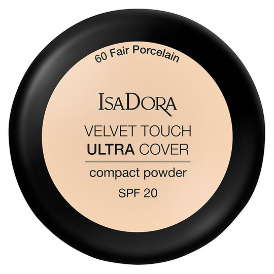 IsaDora Velvet Touch Ultra Cover Compact Powder SPF 20 7,5 g - 60 Fair Porcelain