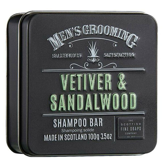 The Scottish Fine Soap Vetiver & Sandalwood Shampoo Bar 100 g