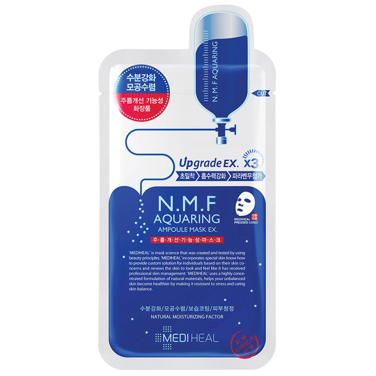 N.M.F Aquaring Ampoule Mask, Mediheal Kasvonaamio