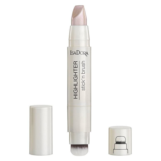 IsaDora Highlighter Stick'n Brush 3,6 g - 22 Pink Pearl