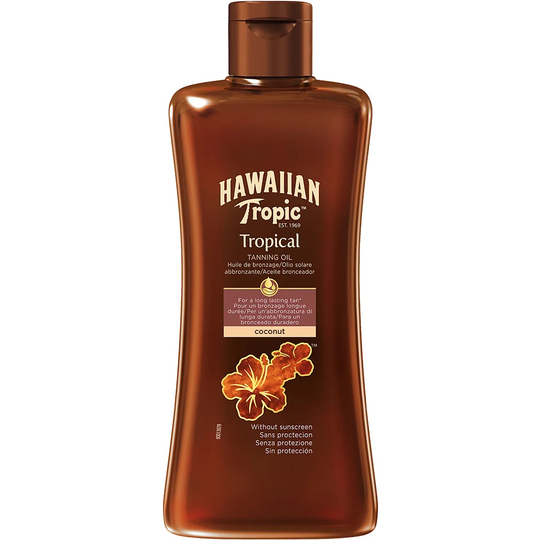 Hawaiian Tropical Tanning Oil, 200 ml Hawaiian Tropic Aurinkosuoja vartalo