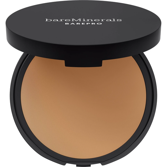 BarePro 16-Hour Skin-Perfecting Powder Foundation Medium Deep 40 Warm