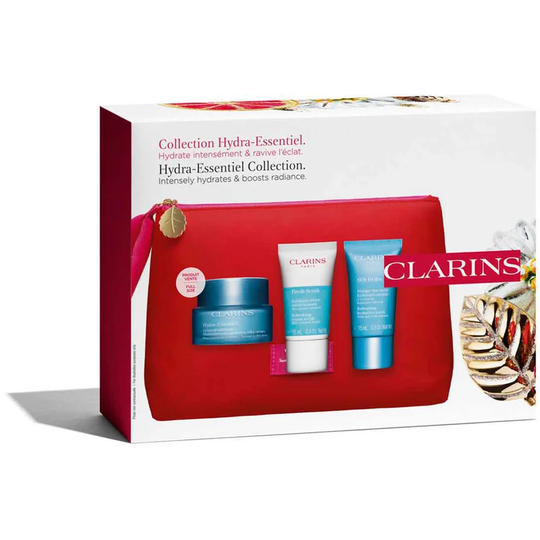 Hydra-Essentiel Gift Set, Clarins Kasvoille