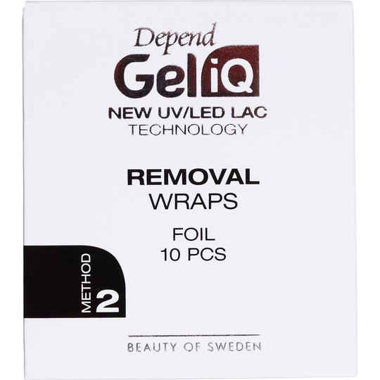 Gel iQ Nail Polish Removal Wraps Foil 10 pcs