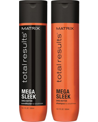 Total Results Mega Sleek Conditioner 250ml + Shampoo 300ml