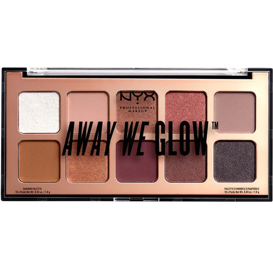 Away We Glow Shadow Palette, 10 g NYX Professional Makeup Luomiväri