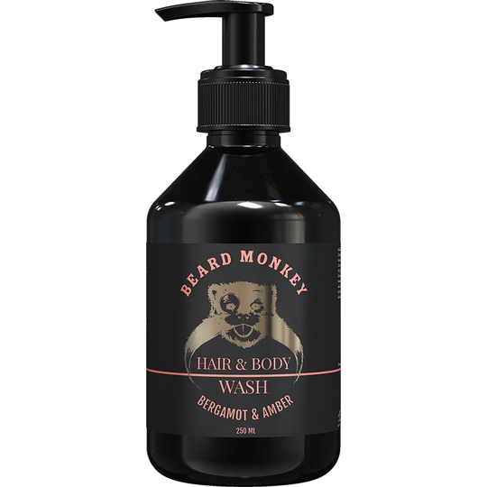 Hair & Body Bergamot & Amber, 250 ml Beard Monkey Suihkugeelit