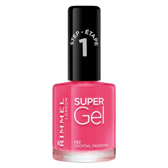 Rimmel London Super Gel Nail Polish 12 ml ─ #032 Cocktail Passion