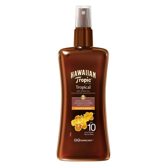 Hawaiian Tropic Protective Dry Spray Oil SPF10 200ml