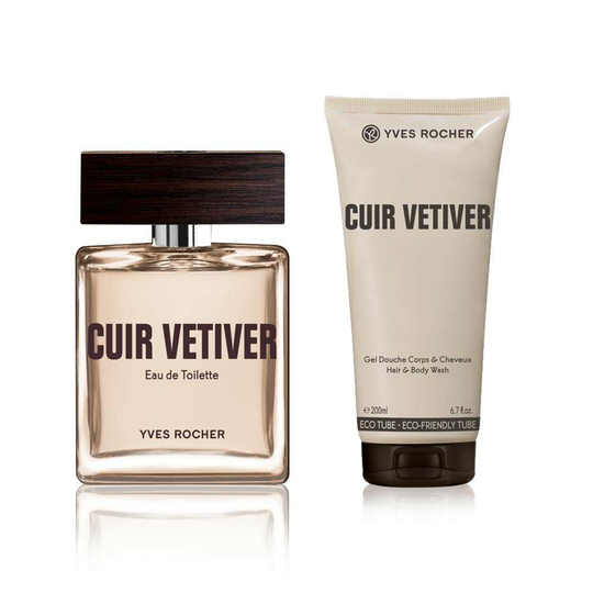 Setti - Cuir Vetiver, suihkugeeli, EdT