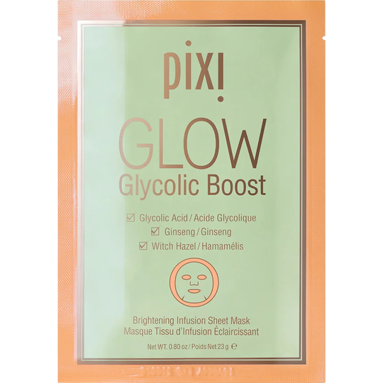 Pixi GLOW Glycolic Boost Sheet Masks, Pixi Kasvonaamio
