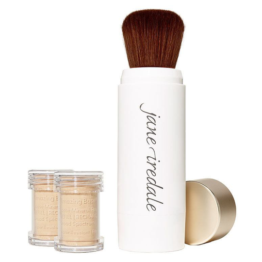 Jane Iredale Amazing Base Refillable Brush 2 x Refills - Satin