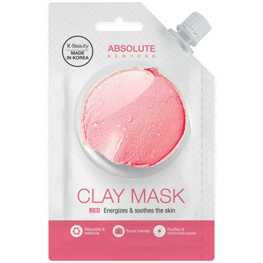 Spout Red Clay Mask, 25 g Absolute New York Kasvonaamio
