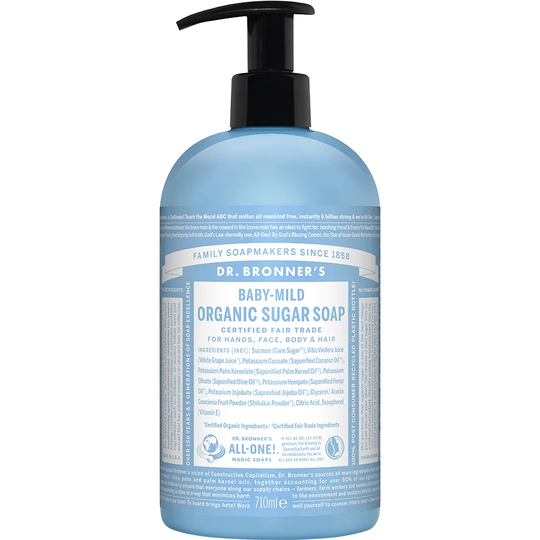 Organic Sugar Soap, 710 ml Dr. Bronner's Suihkugeelit