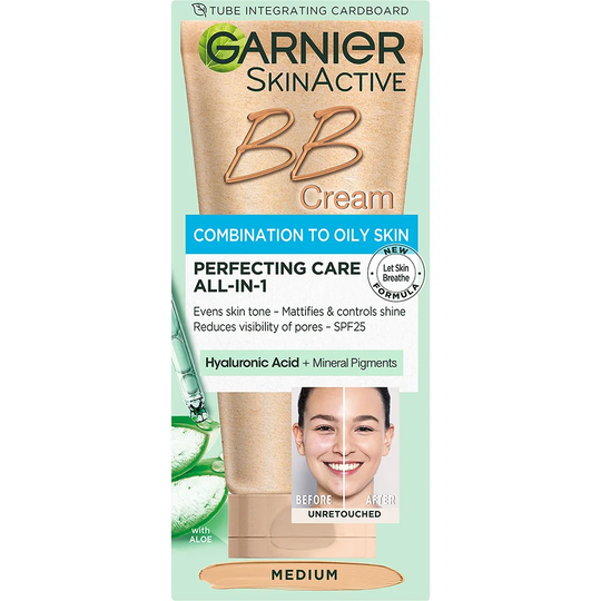BB Cream Combination to Oily Skin Medium, 50 ml Garnier Päivävoiteet