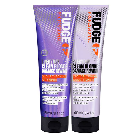 Fudge Everyday Clean Blonde Damage Rewind Violet Toning Duo 2 x 250 ml