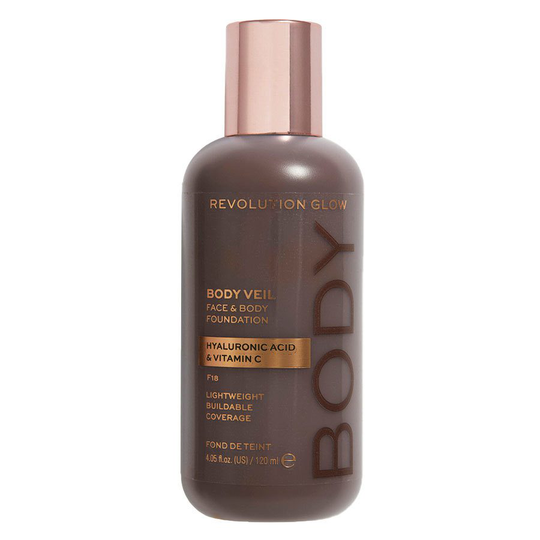 Revolution Glow Body Veil Foundation 120 ml - F18