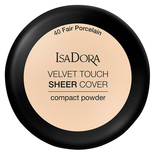 IsaDora Velvet Touch Sheer Cover Compact Powder 10 g - 40 Fair Porcelain