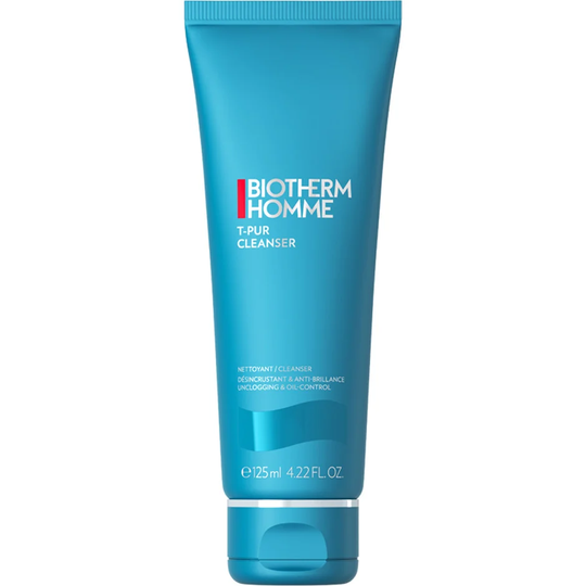 Biotherm Homme T-Pur Anti Oil & Wet Purifying Cleanser, 125 ml Biotherm Homme Kasvojen puhdistus