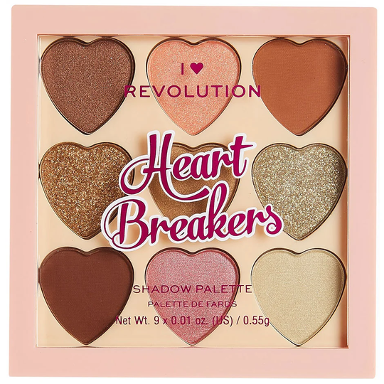 I Heart Heartbreakers Majestic Eyeshadow Palette, Makeup Revolution Luomiväri