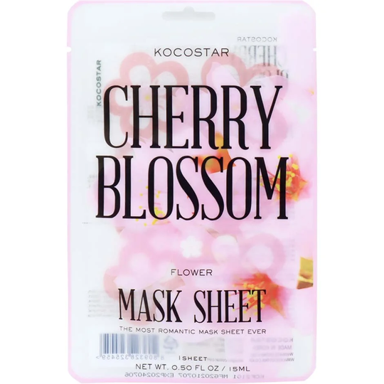 Flower Mask Sheet Cherry Blossom (6 flowers), 24 g Kocostar Kasvonaamio
