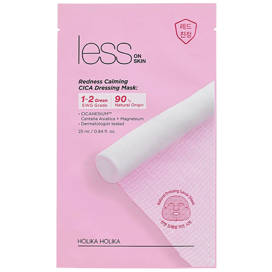 Less On Skin Redness Calming CICA Dressing Mask, 25 ml Holika Holika Kasvonaamio