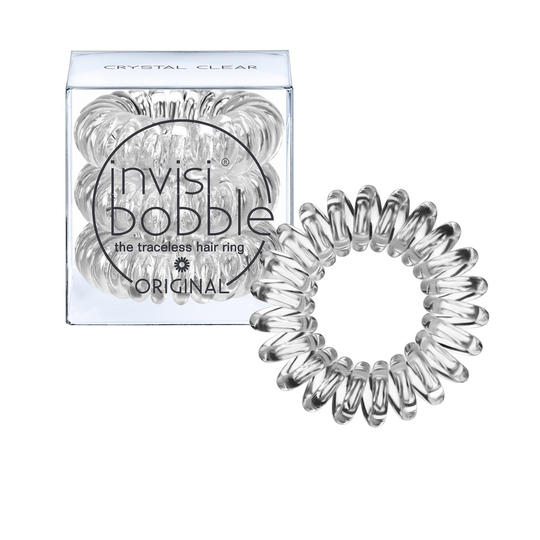 Invisibobble 3 Traceless Hair Rings - Crystal Clear