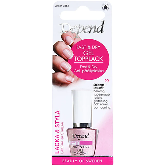Fast & Dry Gel Top Coat, Depend Päällyslakat