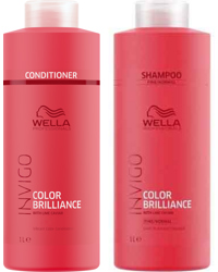 Invigo Color Brilliance Conditioner Fine/Normal 1000ml + Shampoo Fine/Normal 1000ml