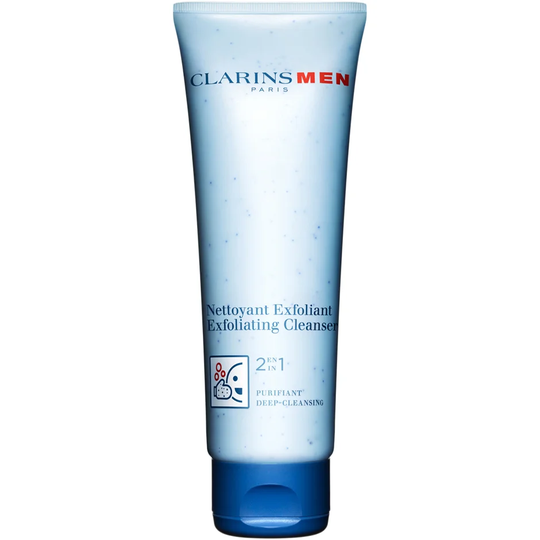 Clarins Men 2 in 1 Exfoliating Cleanser, 125 ml Clarins Men Kasvojen puhdistus