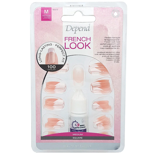 French Fashion 100pack Square, Depend Irtokynnet