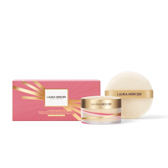 Flawless Encounter Translucent Loose Setting Powder & Puff Gift Box Honey